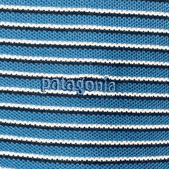 Patagonia Organic Cotton Striped Polo - XL - Picture 2 of 5
